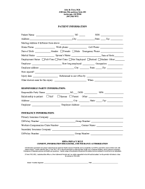Patient Information and Consent Forms