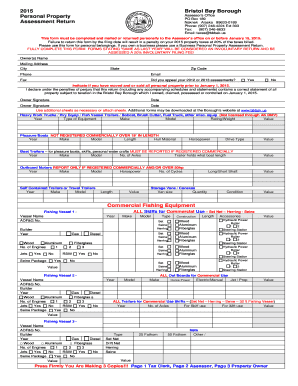 Alaska Personal Property Assessment Return