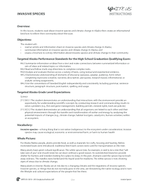 Invasive Species Brochure Template