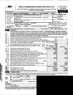 Form 990 Return of Organization Exempt From Income Tax