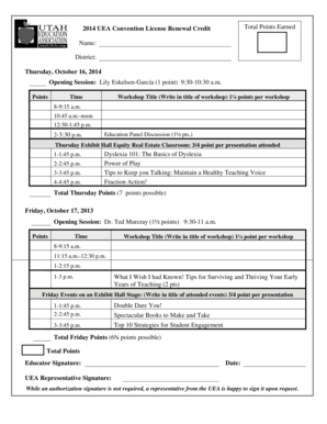 UEA Convention License Renewal Credit Form