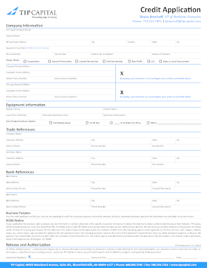 Credit Application Form