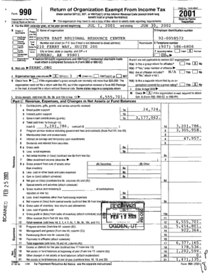 Form 990 Tax Exempt Organization Return