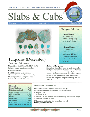 Turquoise (December) - Gulf Coast Gem & Mineral Society - gcgms