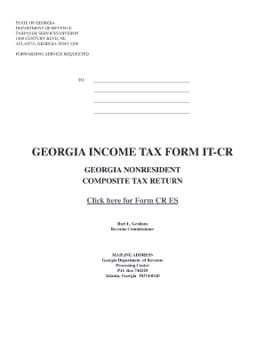 Georgia Nonresident Composite Tax Return