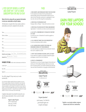 Laptop Program Subscription Form