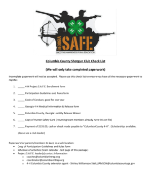 Download Enrollment Form Package - Columbia County 4-H SAFE - columbia4htrap