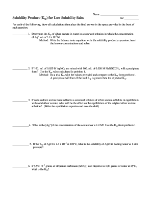 Chemistry Lab Worksheet