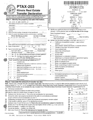 Illinois Real Estate Transfer Declaration