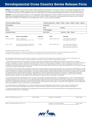 Release Form for Student Race Participation