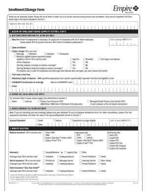 Empire Health Insurance Enrollment Form