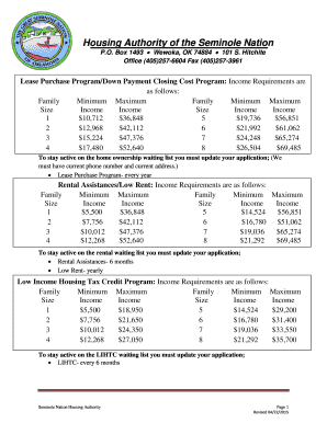 seminole nation housing authority