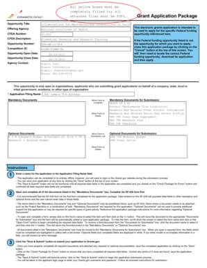 NIH Grant Application Form