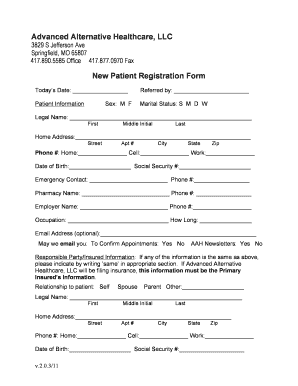 New Patient Registration Form