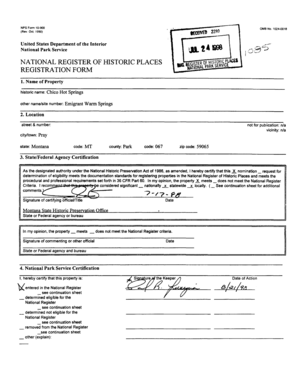 National Register of Historic Places Registration Form