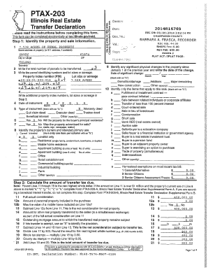 Illinois Real Estate Transfer Declaration