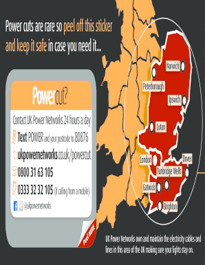 UK Power Networks Priority Services Register Form