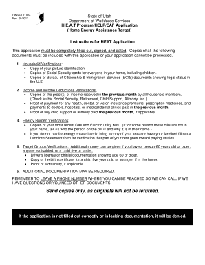 Utah HEAT Program Application