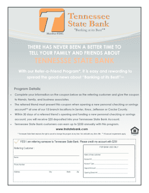 Tennessee State Bank Refer-a-Friend Program