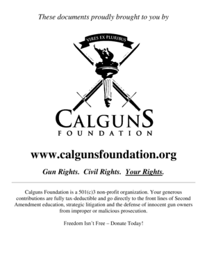 California Concealed Weapons Permit Application