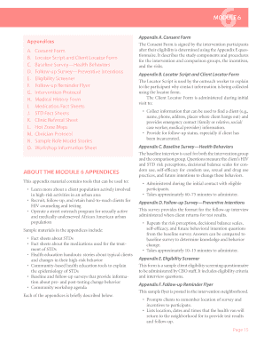 Consent Form for HIV Prevention Study