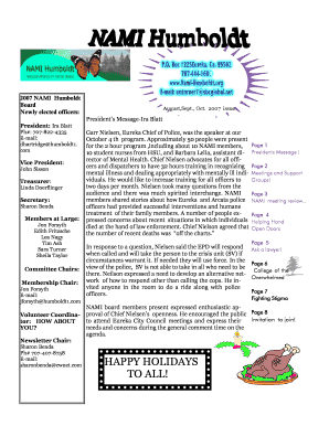 Monthly newsletter pdf - Newsletter template winter - nami humboldt. org - nami-humboldt