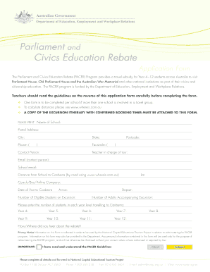 PACER Program Application Form