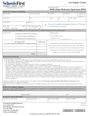 403(b) Salary Reduction Agreement