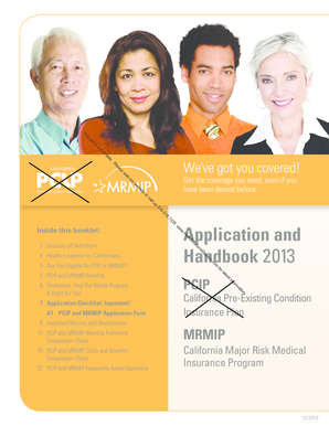 California Pre-Existing Condition Insurance Plan Application