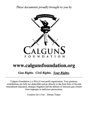 California Concealed Weapon License Application