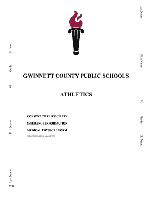 Georgia High School Athletic Consent and Physical Form