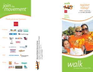 Walk MS Southern California Registration Form