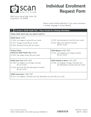 SCAN Health Plan Enrollment Form