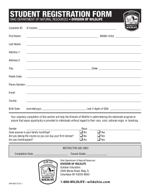 Ohio Student Registration Form