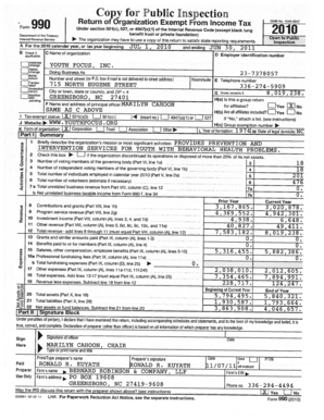 Form 990 Tax Exemption Application
