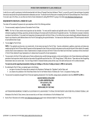 Proof of Claim and Release for LDK Solar Securities Litigation