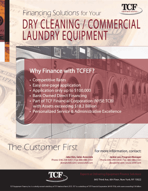 TCF Equipment Finance Credit Application