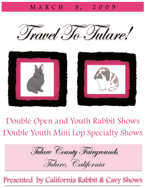 Fillable Online Tulare County Fairgrounds Tulare California Fax Email Fillable Online Tulare County Fairgrounds Tulare California Fax Email