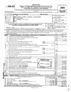 Form 990-EZ 2009