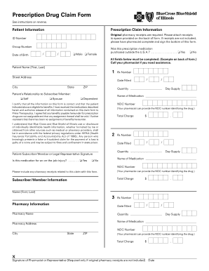 Prescription Drug Claim Form