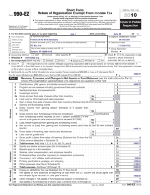 Form 990-EZ Tax Return