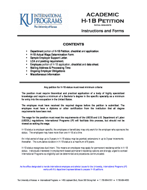 H-1B Petition Application