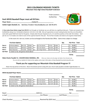 86+ Free Editable Baseball Ticket Templates in MS Word [DOC