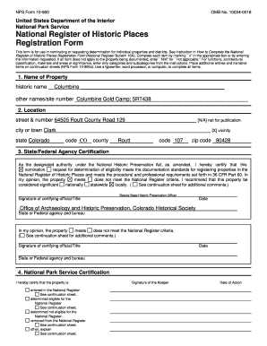 National Register of Historic Places Registration Form
