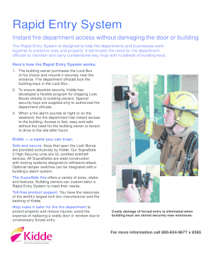 Rapid Entry System Order Form