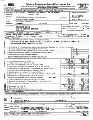 Form 990 Tax Exemption Application