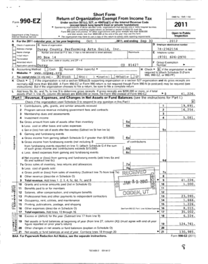 Form 990-EZ 2011