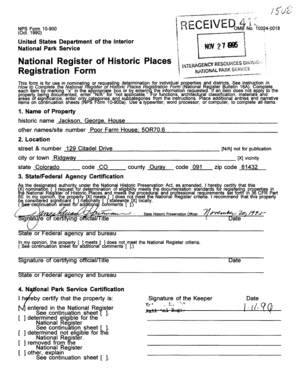 National Register of Historic Places Registration Form