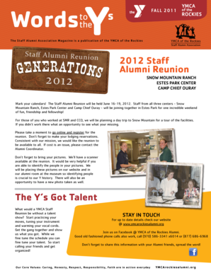 2012 Staff Alumni Reunion The Y&#39;s Got Talent - YMCA of the Rockies - ymcarockies