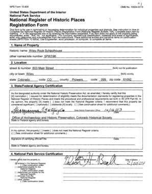 National Register of Historic Places Registration Form